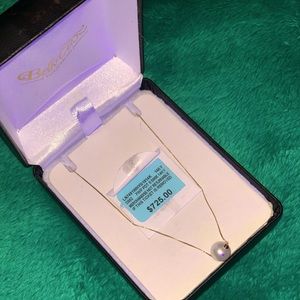 14K gold necklace with pearl